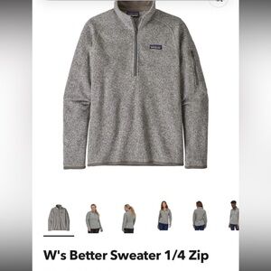 Patagonia Women's Gray 1/4 Zip Pullover
